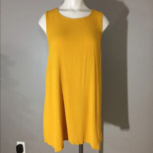 🌸 Forever 21 Tank Style Mustard Dress L